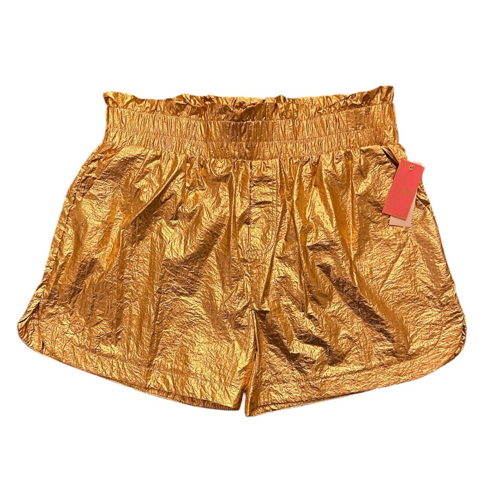 Simply Southern Metallic Gold Shorts